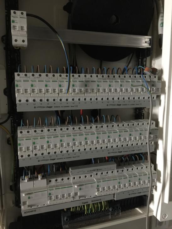 Opbouw verdeelbord te Rumst