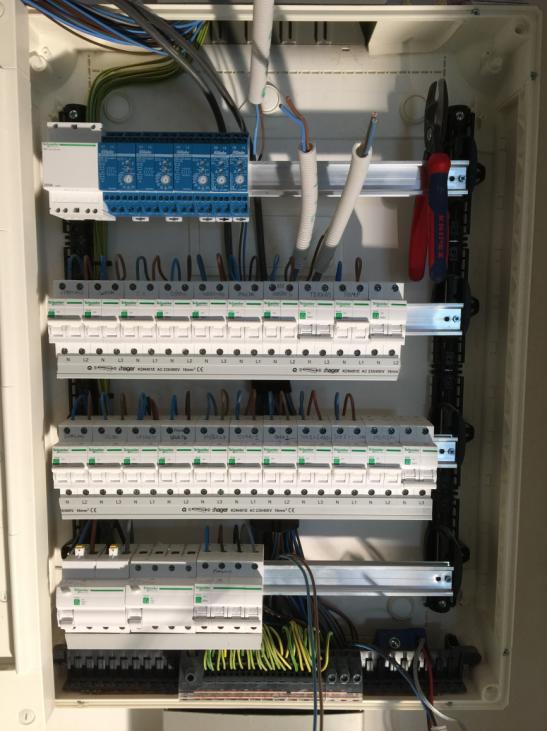 Opbouw verdeelbord te Rumst